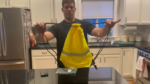 Amazon.com: AYKRM Black Drawstring Backpack Bag work Sackpack